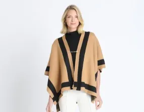 Colorblock Poncho