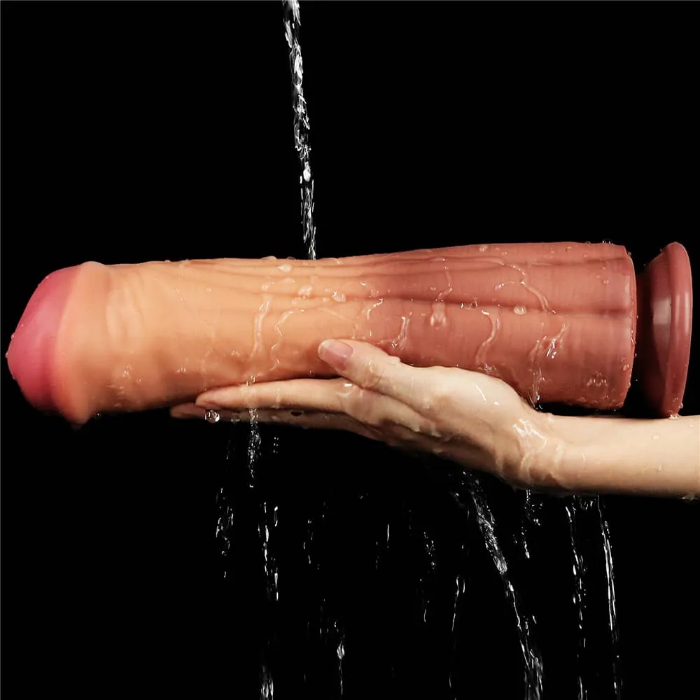 12" Dual Density Platinum Silicone Horse Dildo