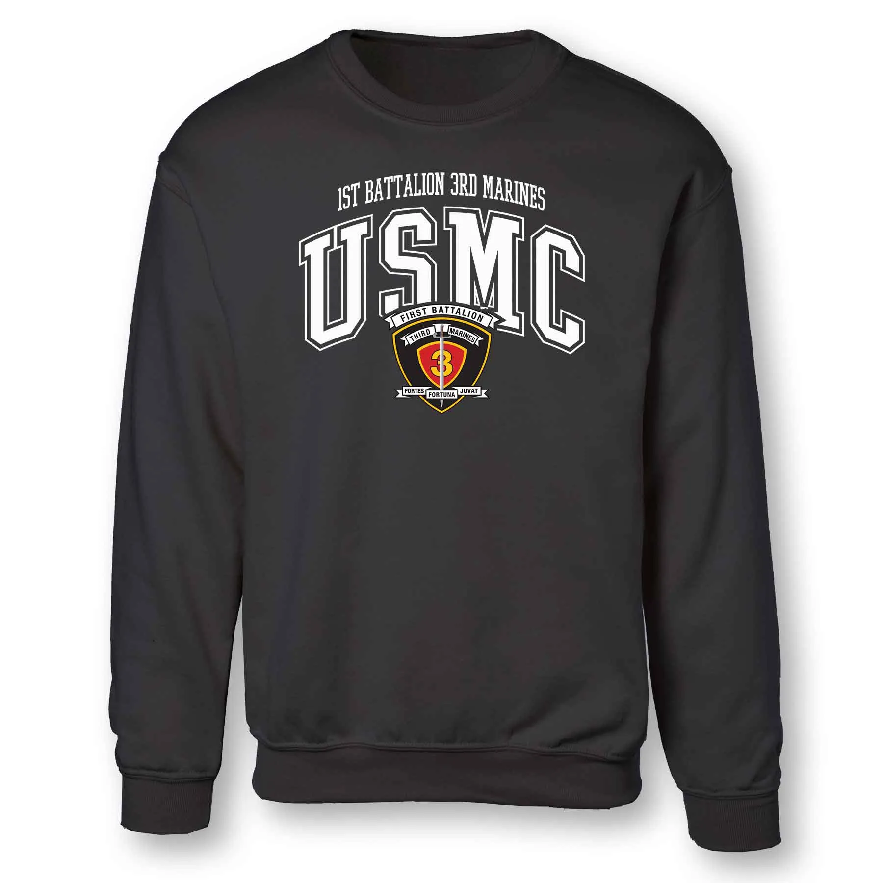 1st Battalion 3rd Marines Arched Sweatshirt