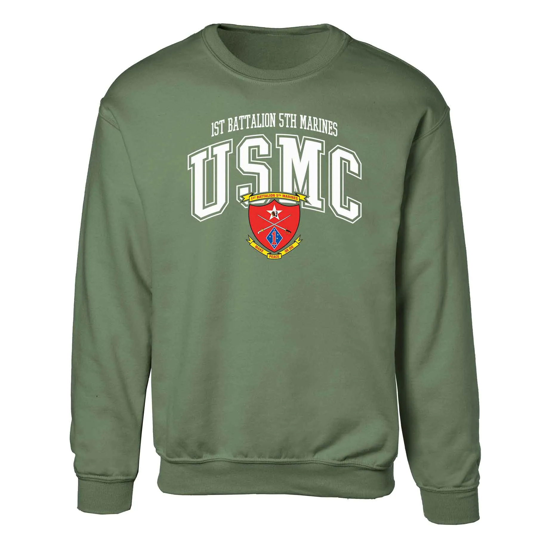 1st Battalion 5th Marines Arched Sweatshirt