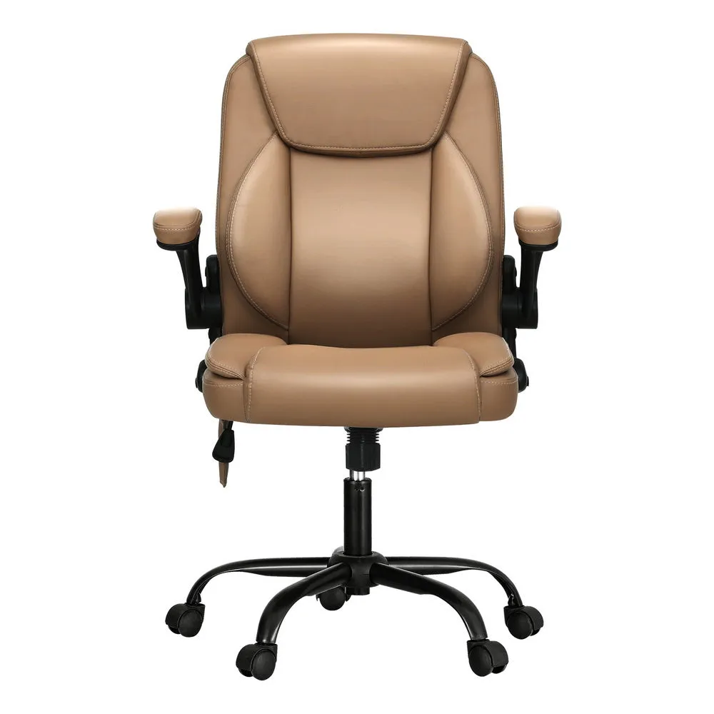 2-Point Massage Office Chair PU Leather, Adjustable - Artiss