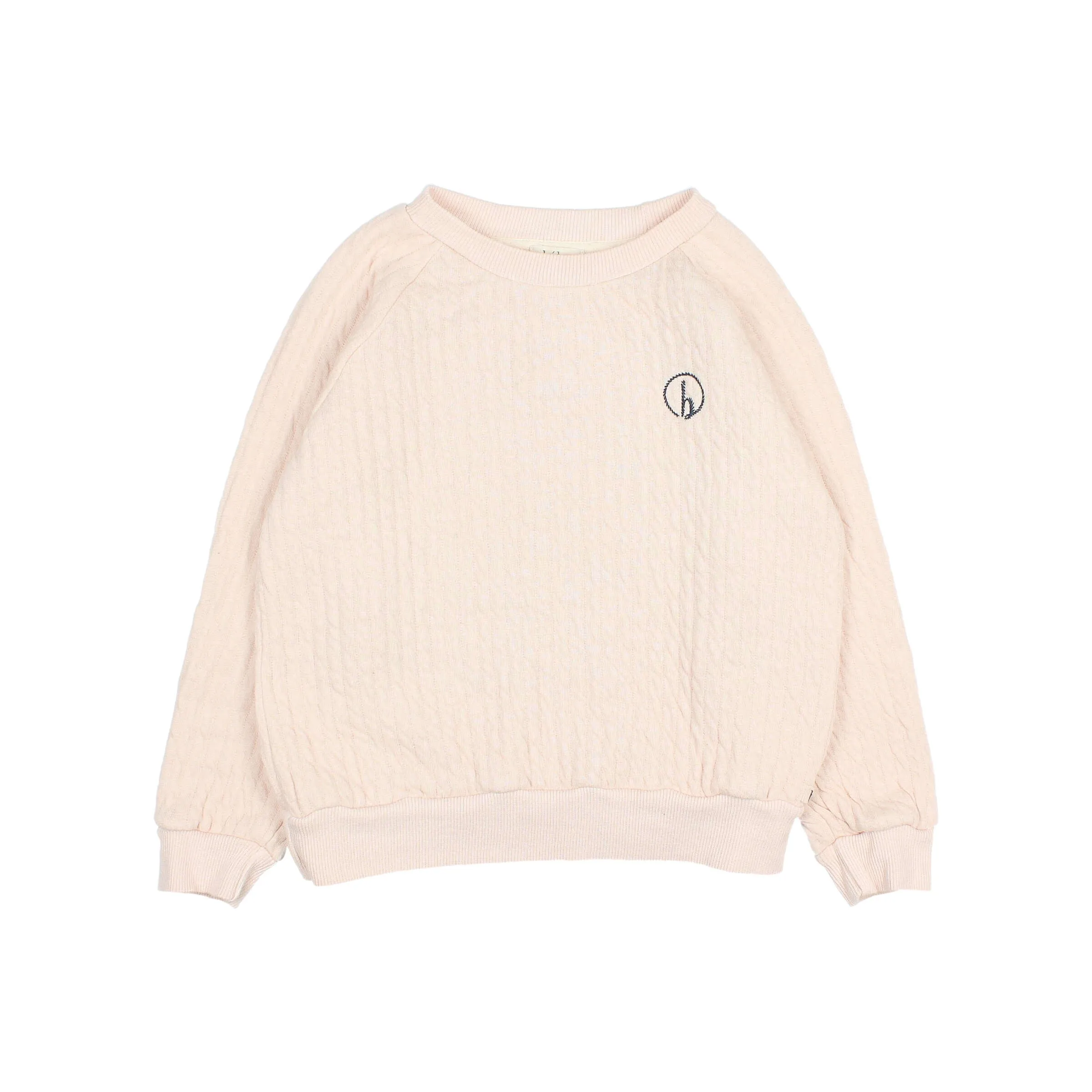 6674-PADDED SWEATSHIRT-Cream Pink