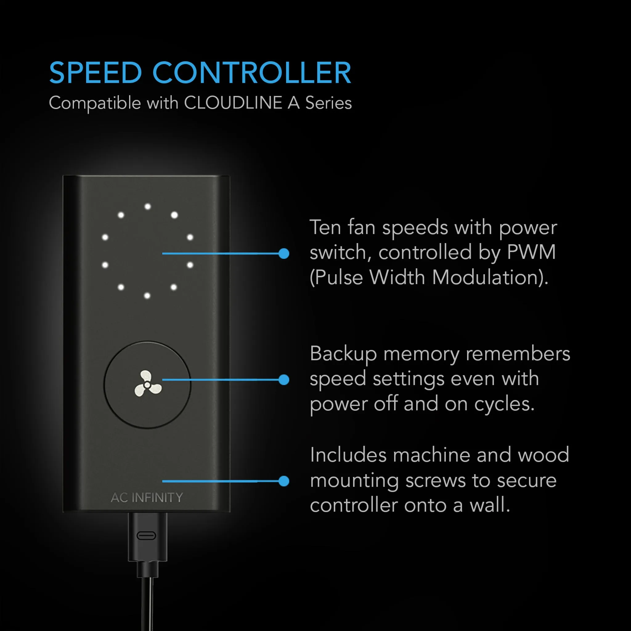 AC Infinity Air Filtration Kit 8”, Inline Fan With Speed Controller, Carbon Filter & Ducting Combo