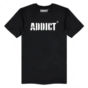 Addict Unisex Adult Stencil Logo T-Shirt