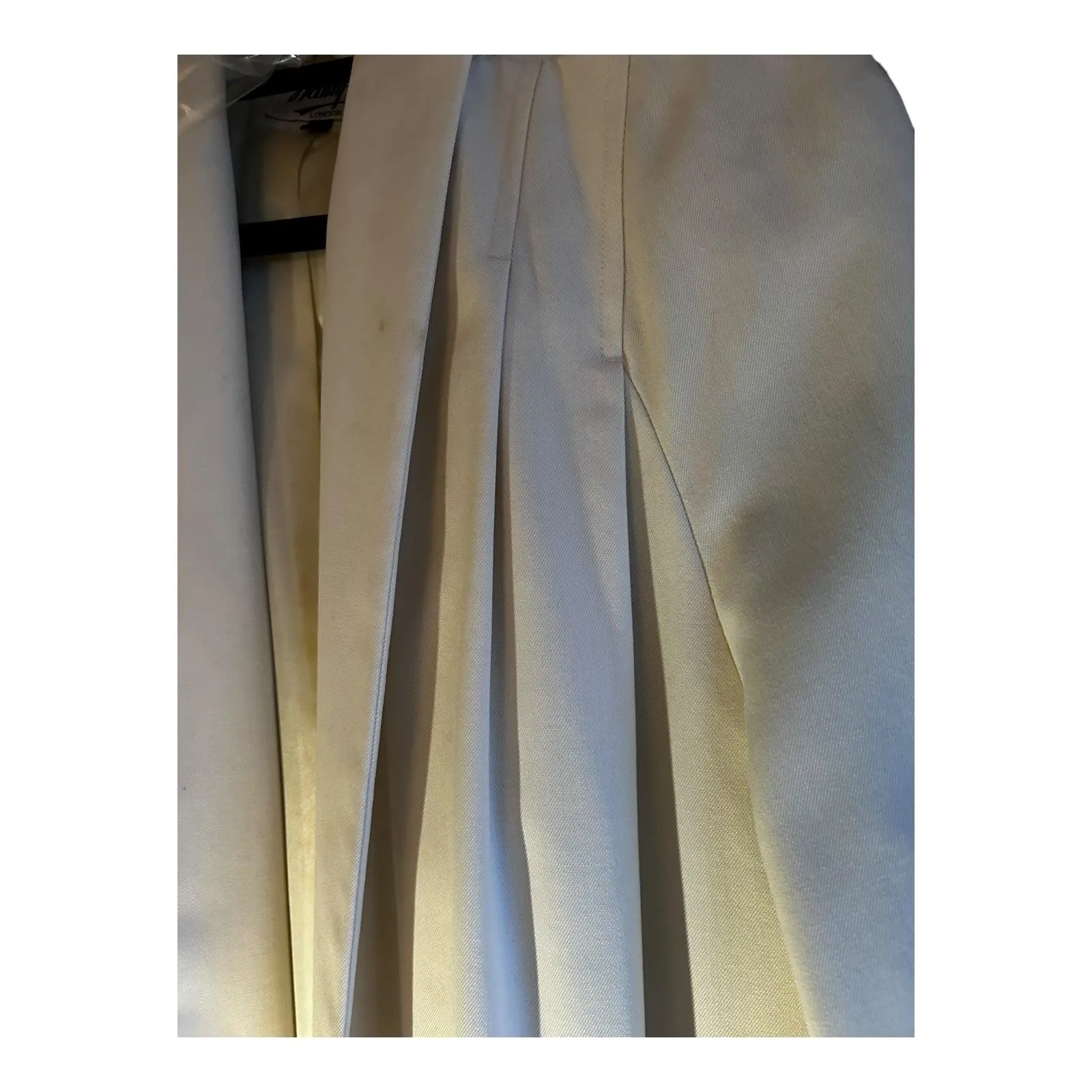 Admyra Full Length Long Sleeved Cream Coat UK Size 10