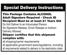 Adult Signature Required (ASR) Labels (250 labels/roll)