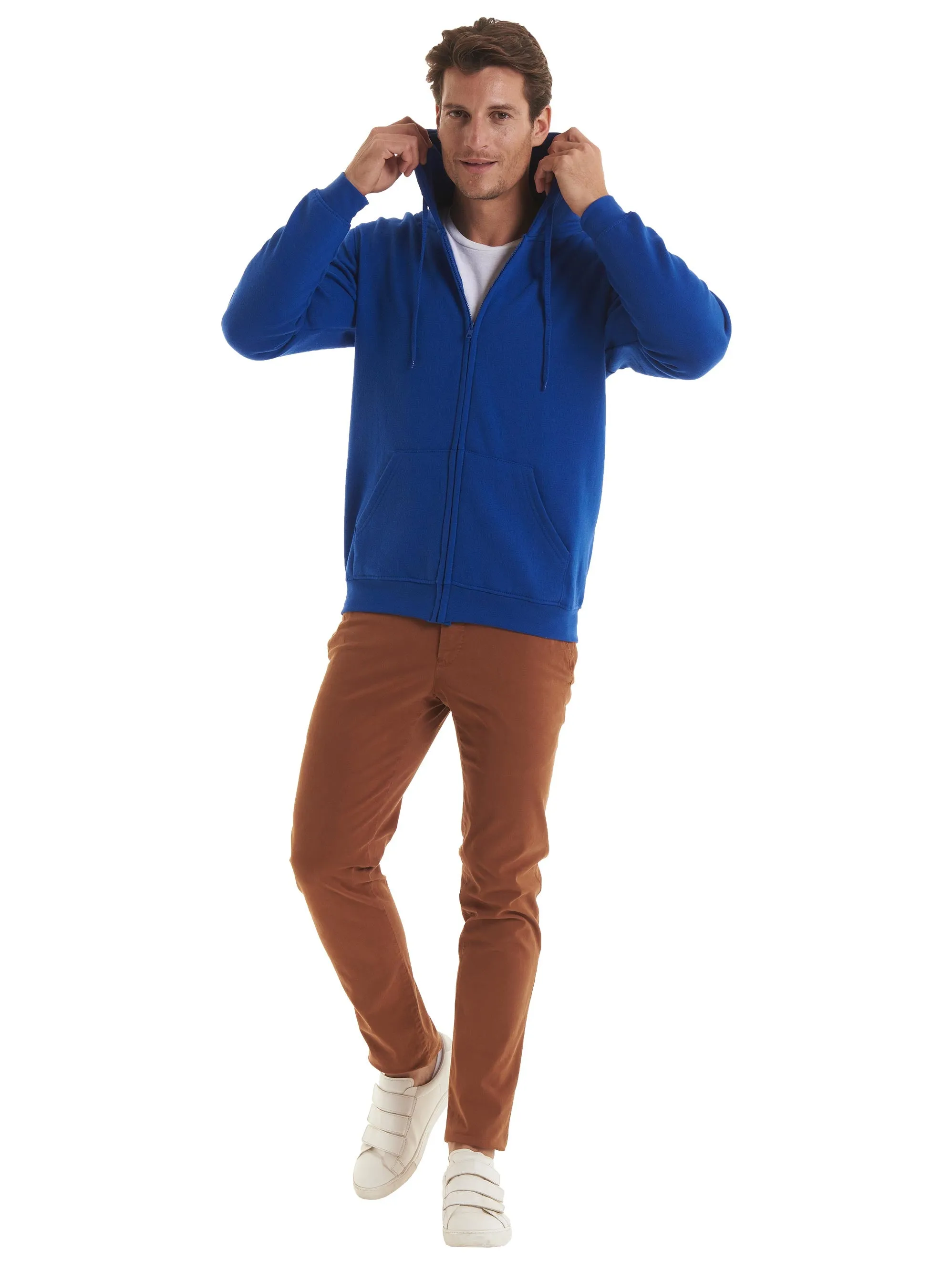 Adults Classic Full Zip Hooded Sweatshirt | Royal