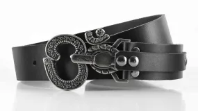 Aged Ohm 2.0 Buckle on Leather Belt