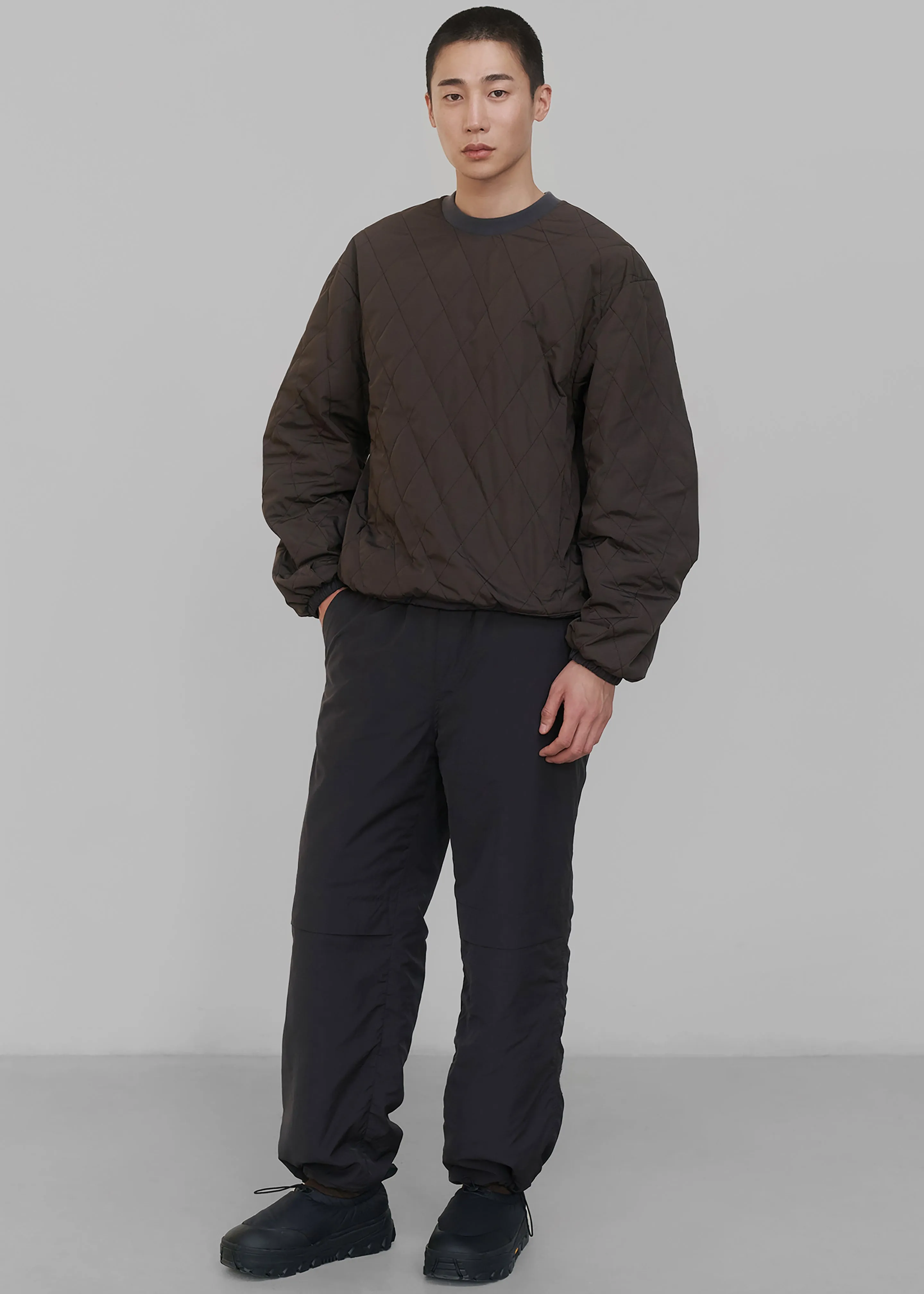 Amomento Reversible Padded Sweatshirt - Dark Brown