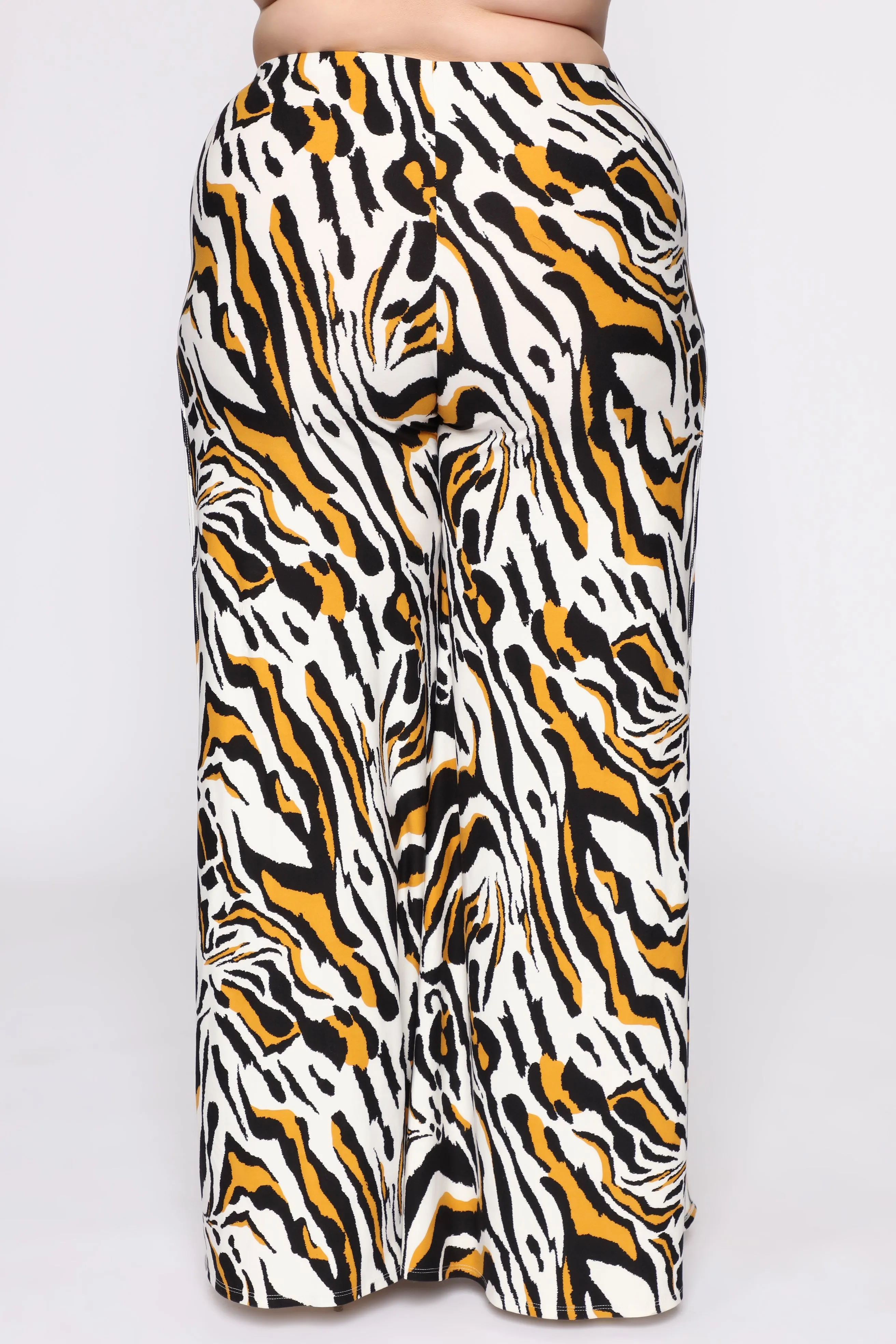 Arlie Zebra Pant Set - Mustard/combo