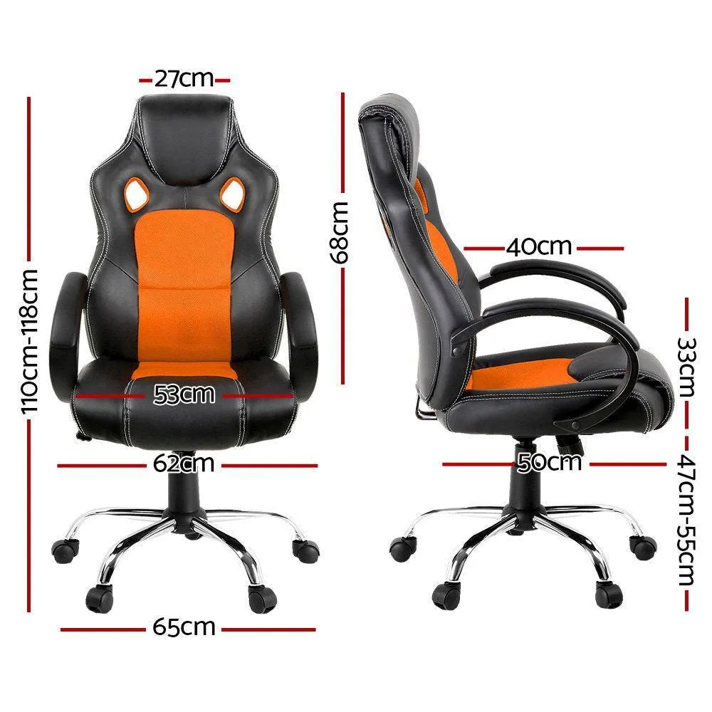 Artiss Gaming Chair Computer Office Chairs Orange & Black