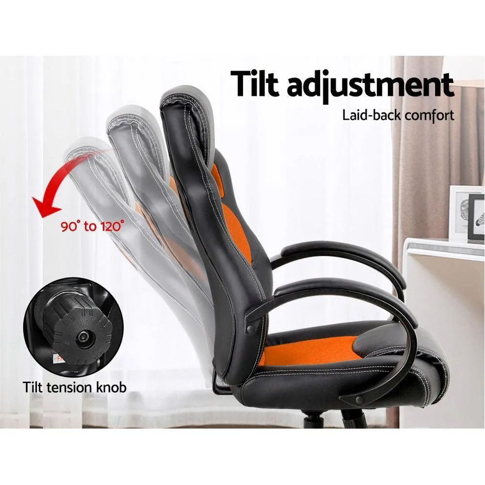 Artiss Gaming Chair Computer Office Chairs Orange & Black