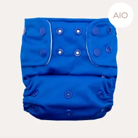 Award Winning All-in-one Cloth Diaper · Adjustable and Reusable · Newborn to Toodler · Indigo Color