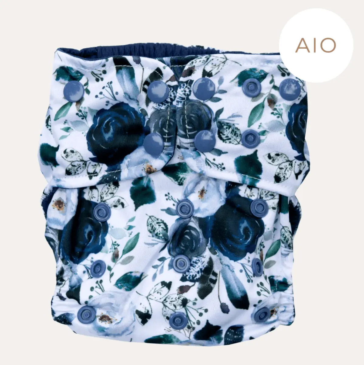 Award-winning · All-in-one Cloth Diaper · Adjustable · Reusable · Blue Color