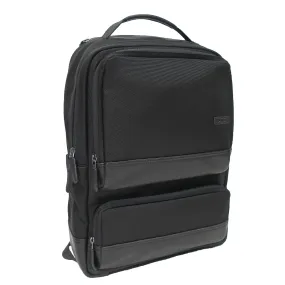 Ballistic Nylon Backpack With Nappa Leather Trims