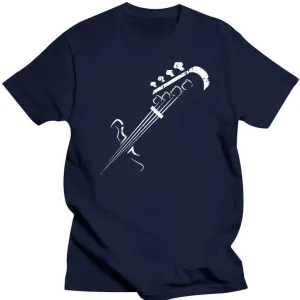 Bass Guitar Graphic Print T-Shirt