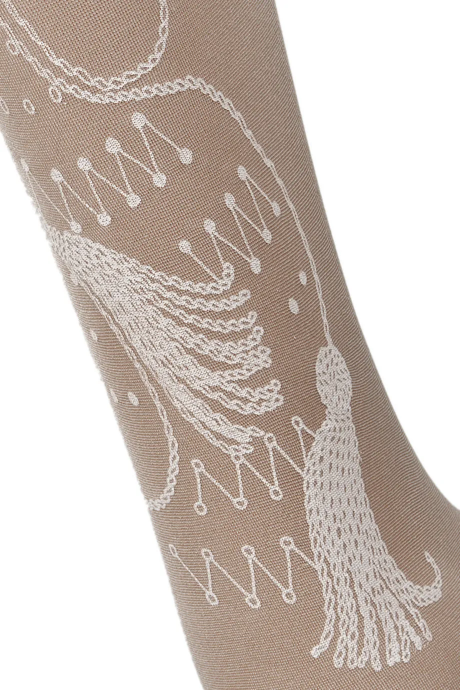 BEBAROQUE TAFFEY Printed Nude Tights