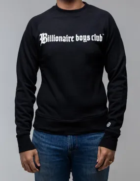 BILLIONAIRE BOYS CLUB LOGO-PRINT RAGLAN SLEEVE SWEATSHIRT