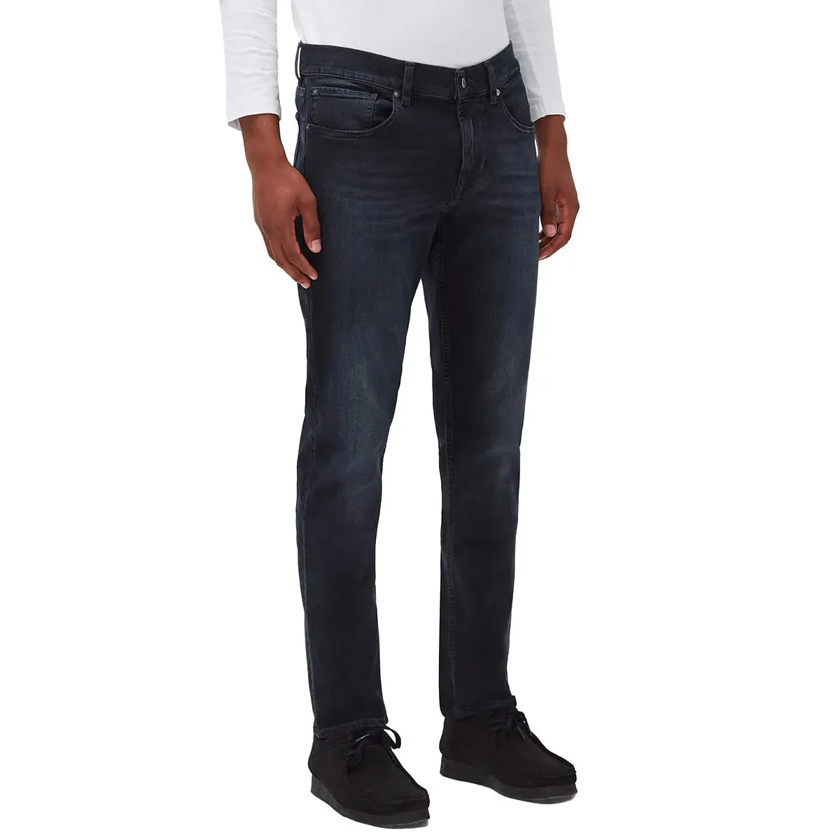 Black Slimmy Tapered Stretch Tek Principle Jeans