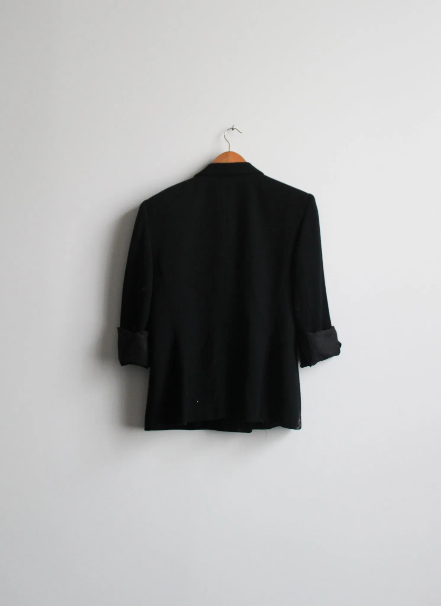 black wool blazer