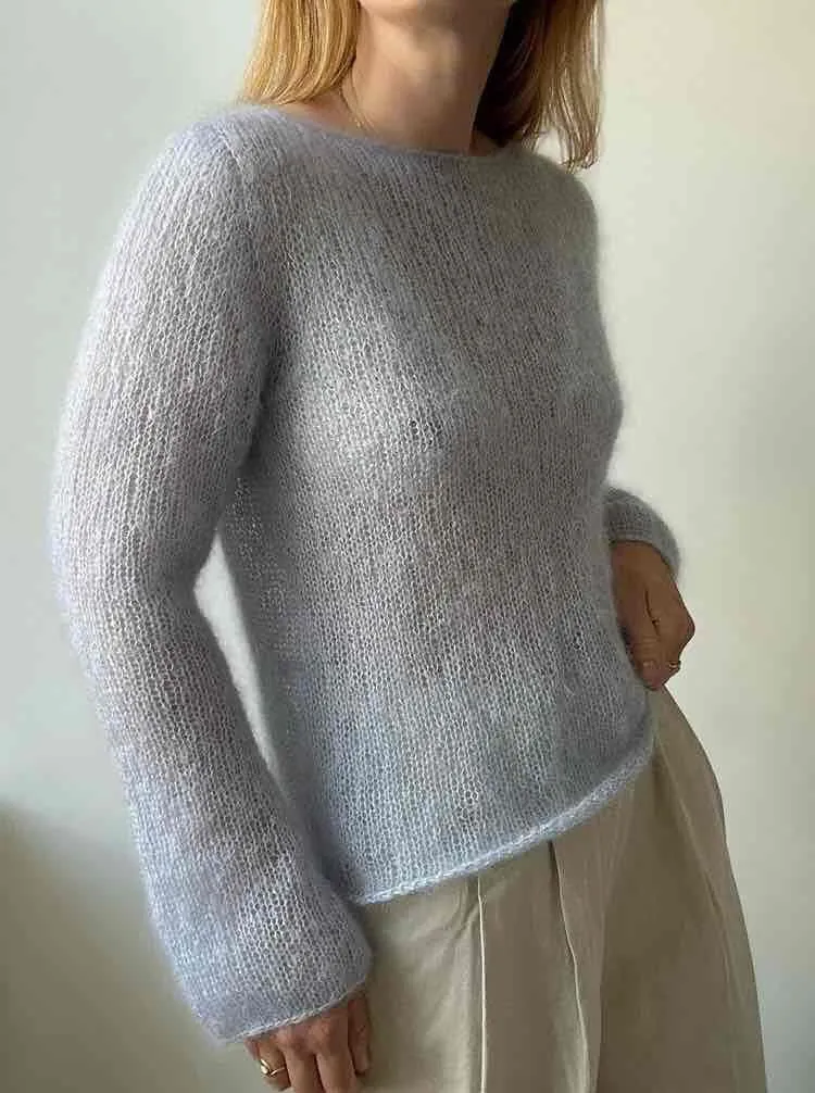 Blouse no 1 Light by My Favourite Things Knitwear, Silk Mohair yarn kit (excl pattern)