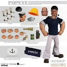 Bluto and Popeye: Stormy seas ahead: Deluxe box set 1/12 Mezco collectible