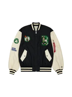 BOSTON CELTICS X ALPHA X NEW ERA L-2B BOMBER JACKET