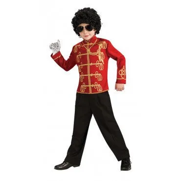 Boys Michael Jackson Red Military Jacket