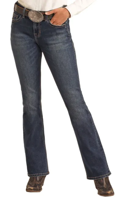 BW4RD04045 - Rock&Roll Denim Women's REGULAR FIT RIDING JEANS