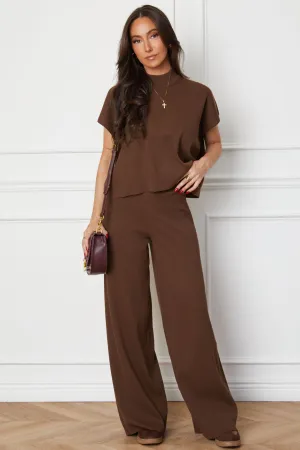 Carlie Brown Top and Pants Set