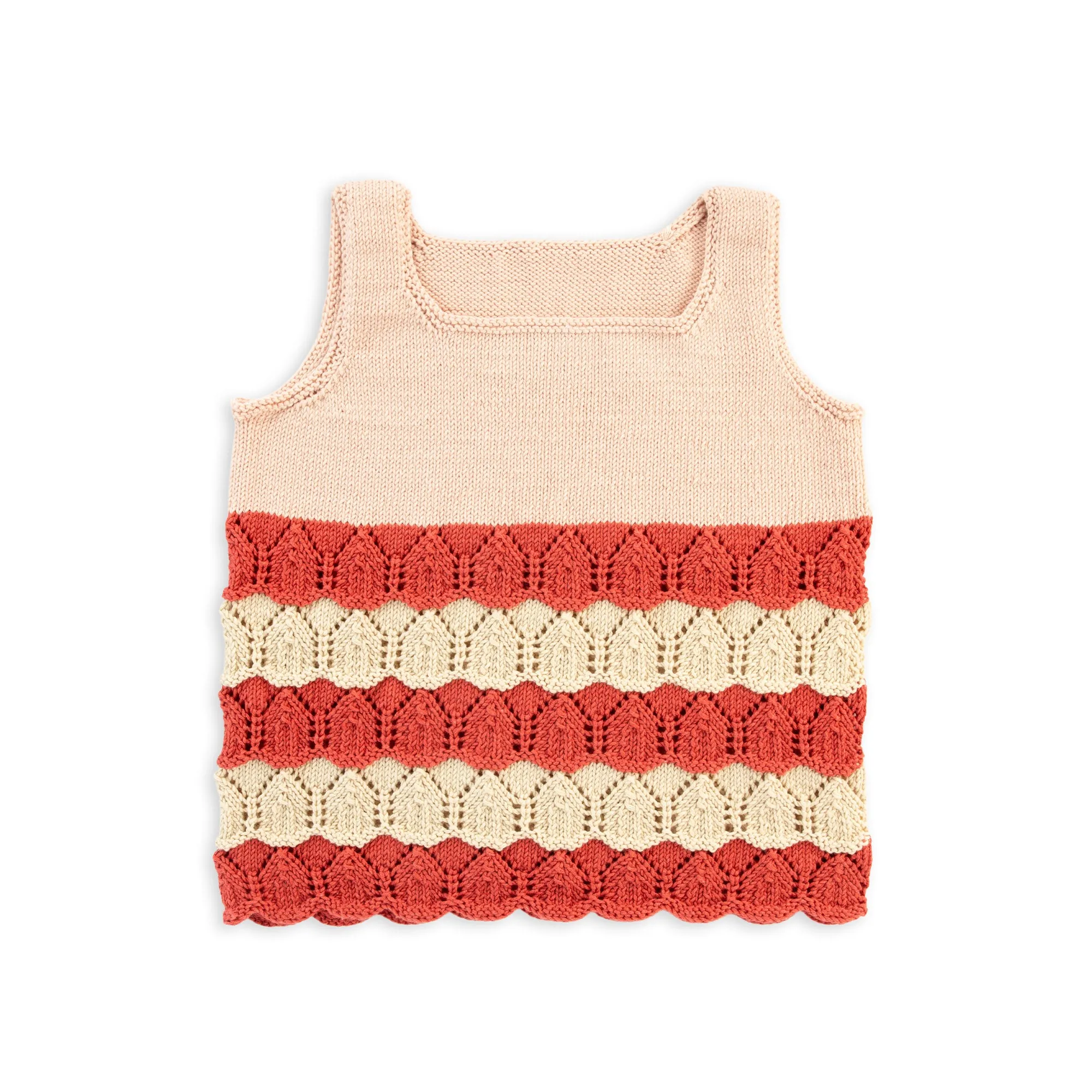 Caron Color Block Knit Tank