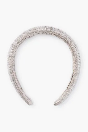 Champagne Shimmer Lame Marina Puffy Headband