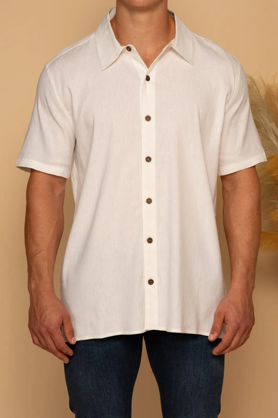 CHARLES LINEN CAMP SHIRT