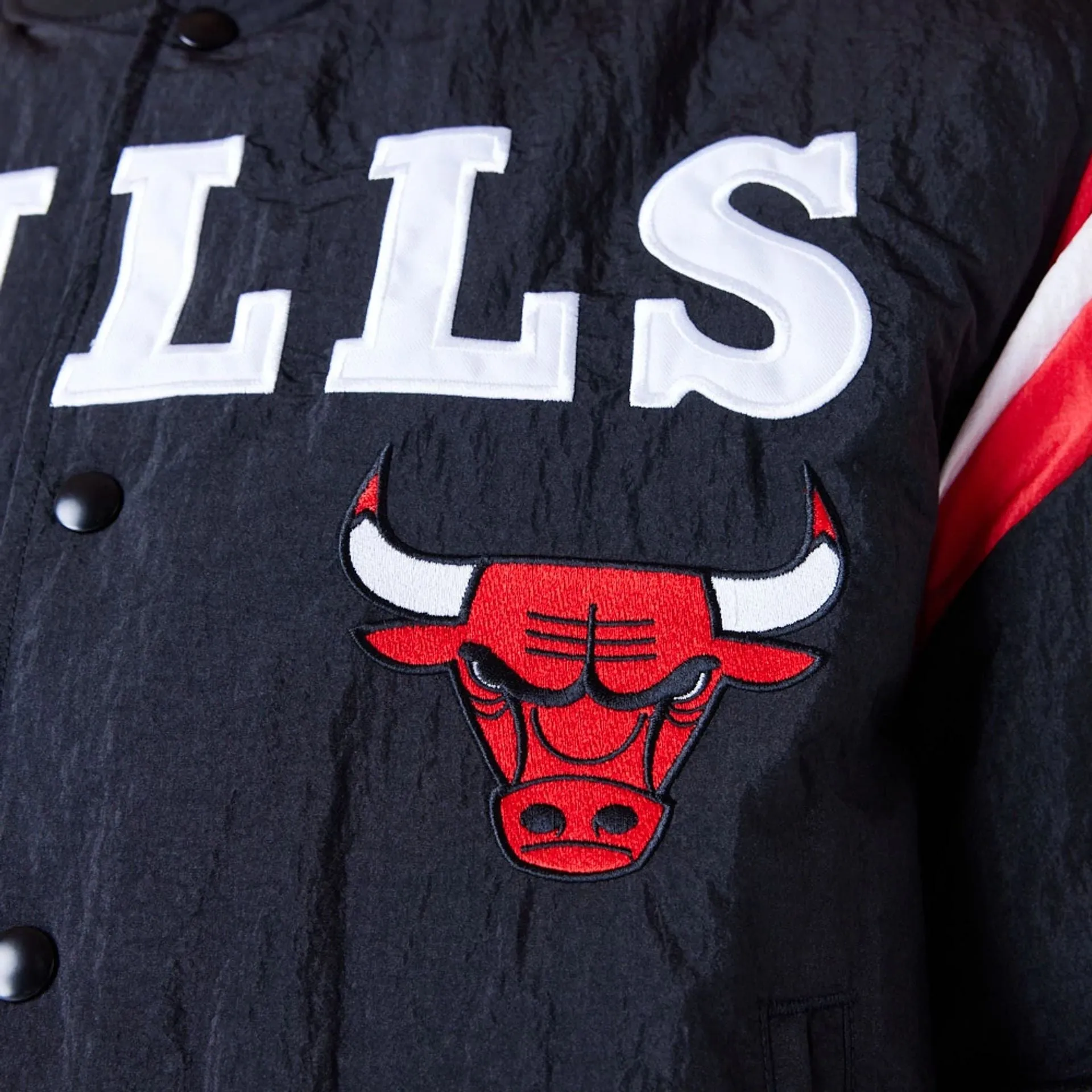 Chicago Bulls NBA Panel Black Bomber Jacket