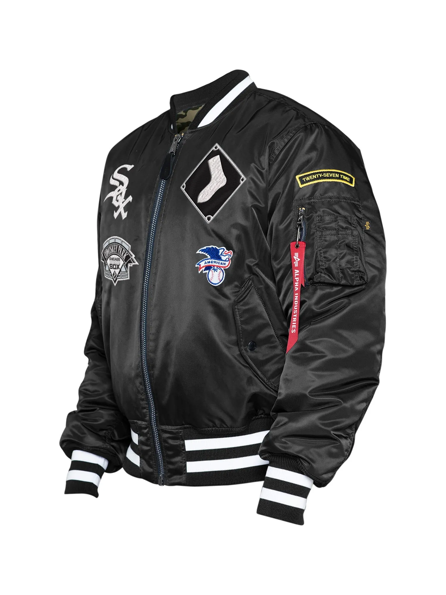 CHICAGO WHITE SOX X ALPHA X NEW ERA MA-1 BOMBER JACKET