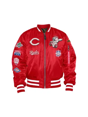 CINCINNATI REDS X ALPHA X NEW ERA MA-1 BOMBER JACKET