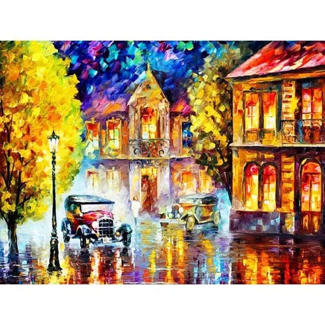 City Nights Crystal Diamond Painting, full drill square