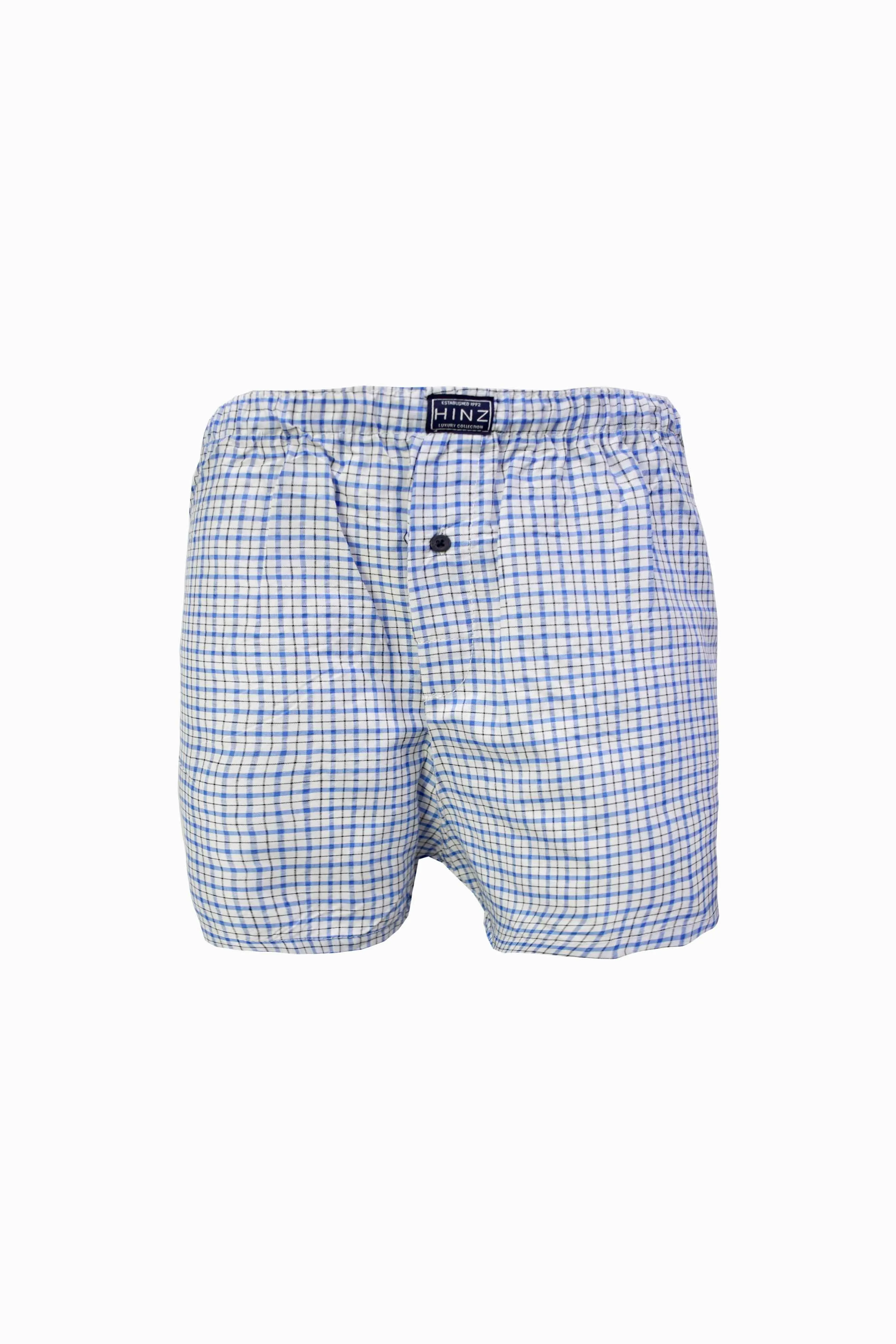 Cotton Boxer Shorts Check Design