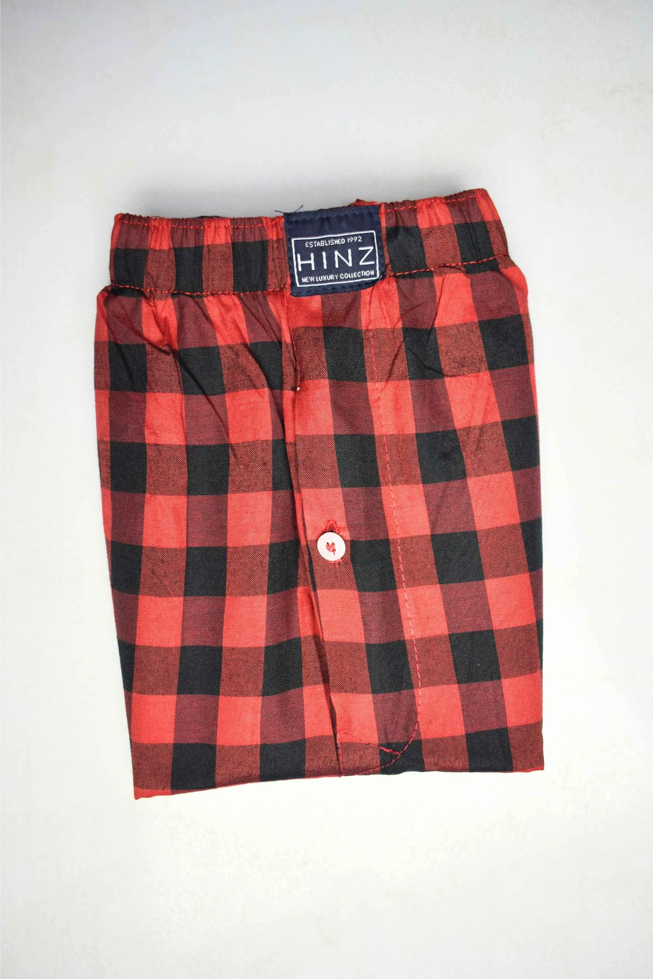 Cotton Boxer Shorts Check Design