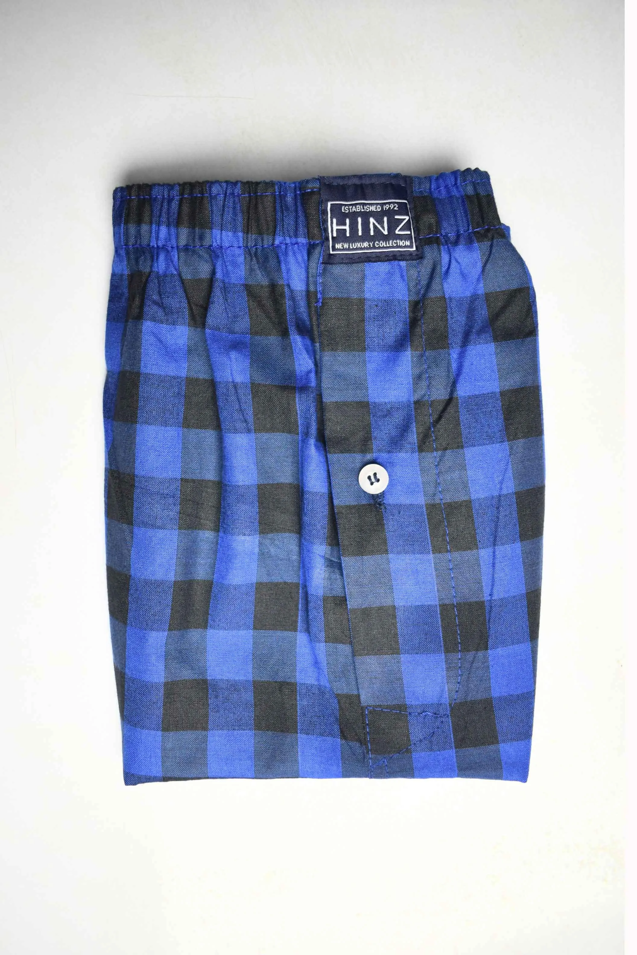 Cotton Boxer Shorts Check Design