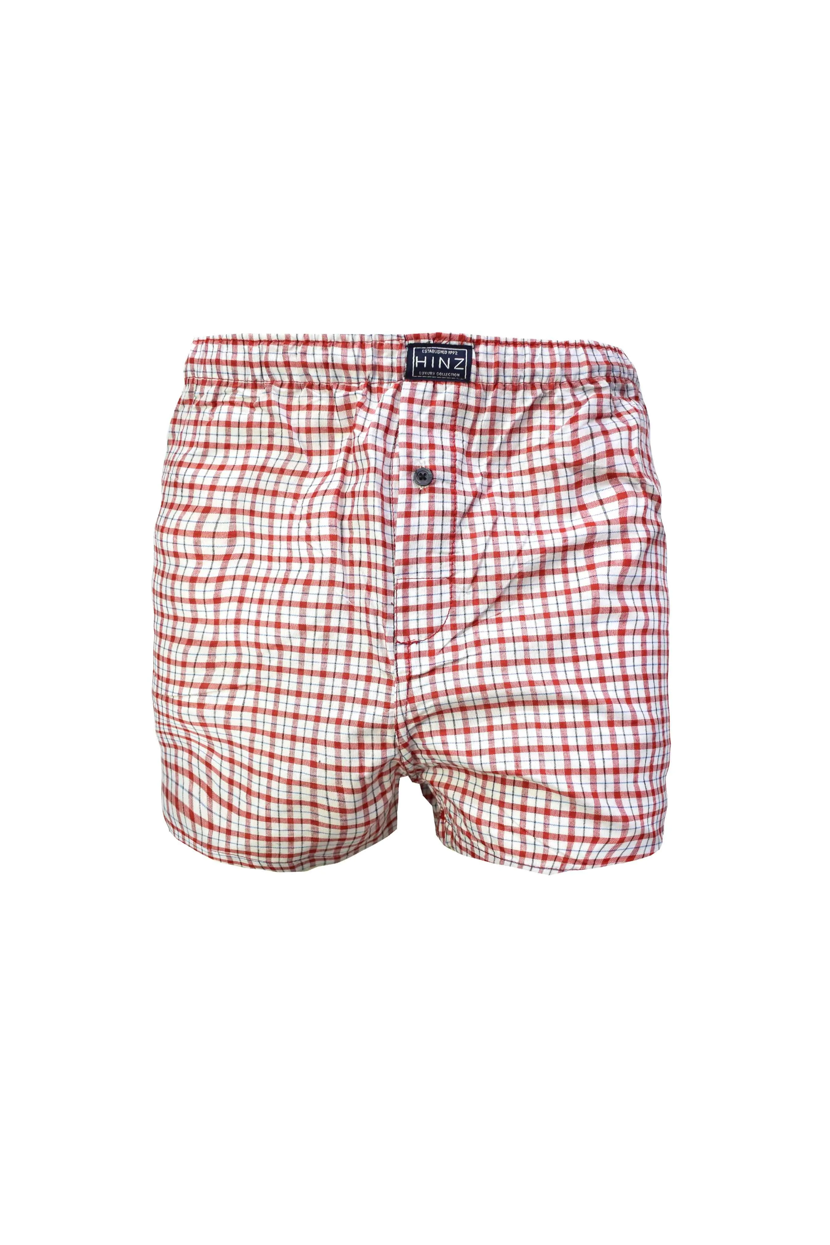 Cotton Boxer Shorts Check Design