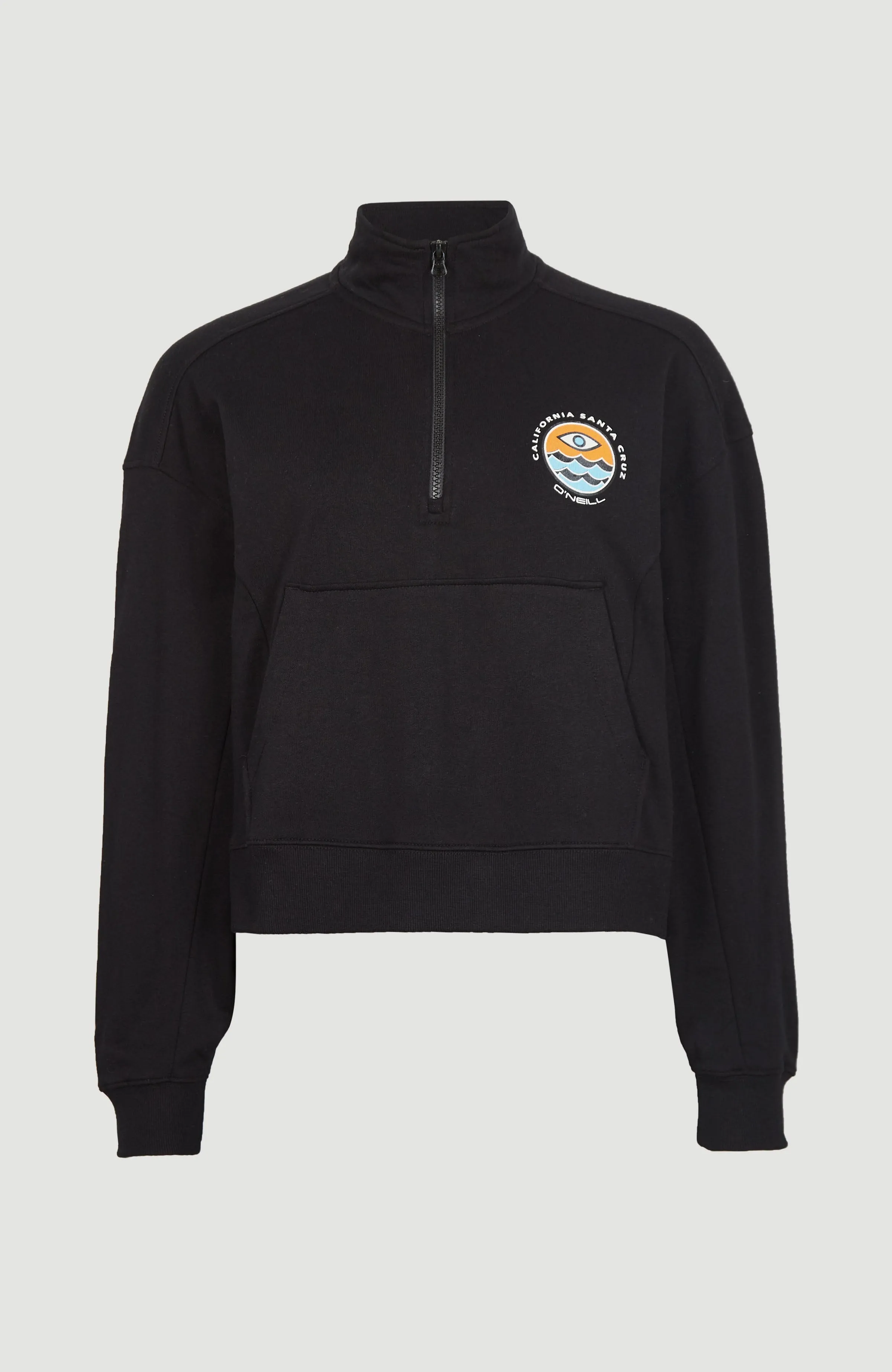 Cove Half Zip Crew Sweatshirt | Black Out