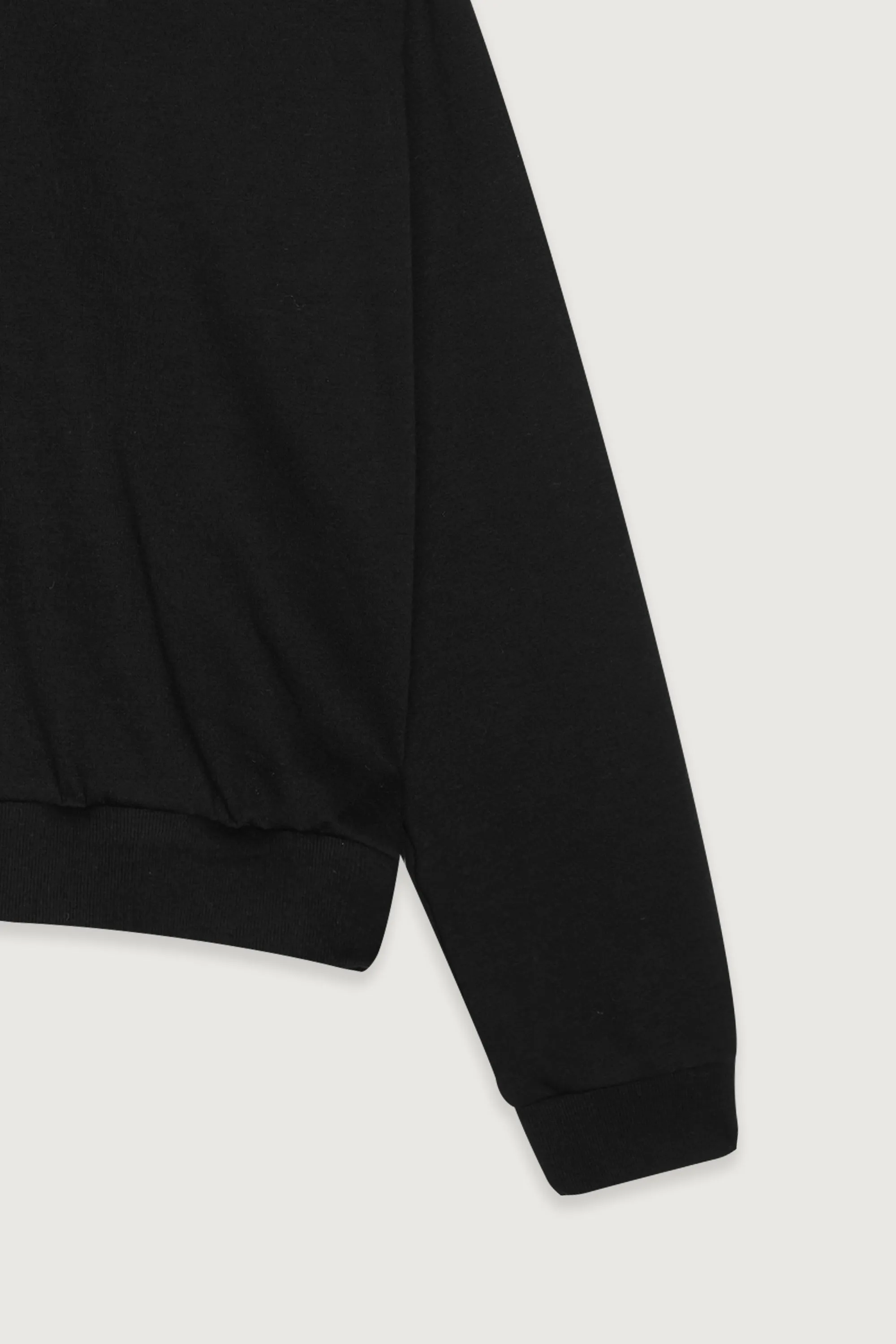 CREWNECK SWEATSHIRT WITH SHOULDER PADS