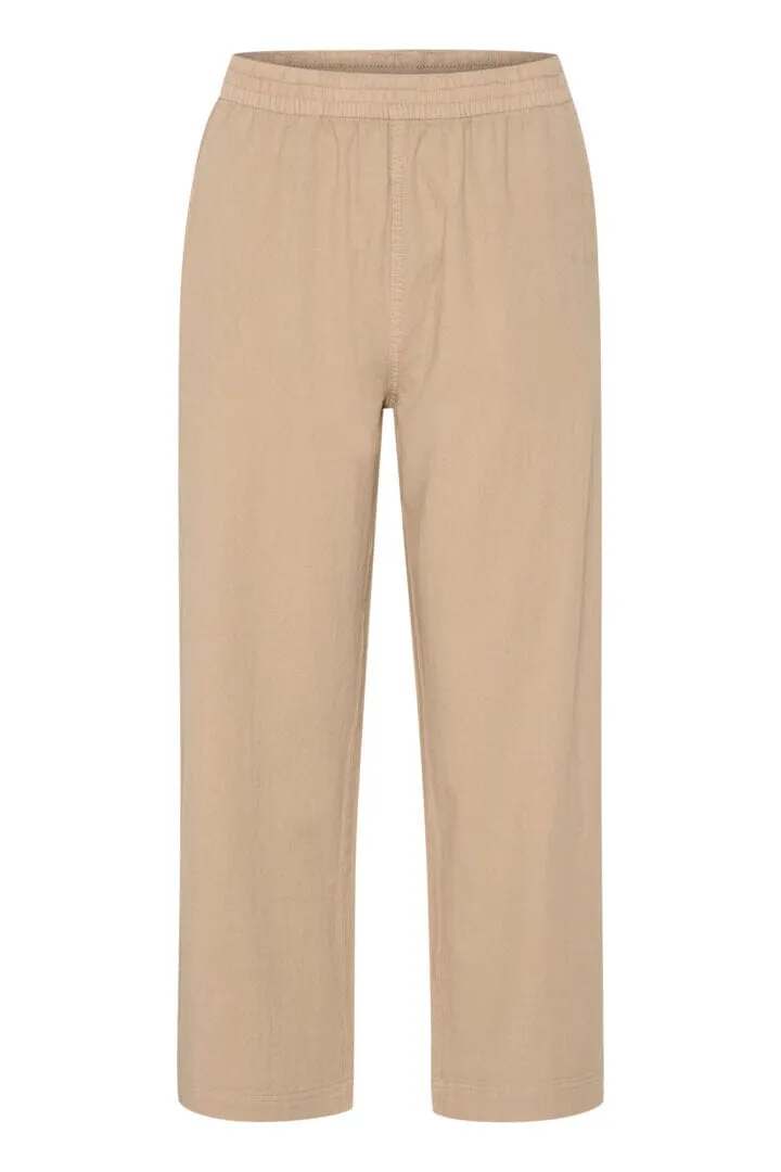 CROPPED BEIGE COTTON PANT