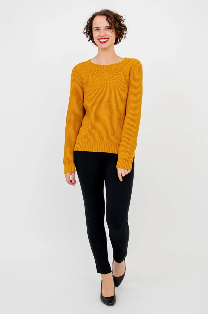 Davis Sweater, Tangerine, Cotton