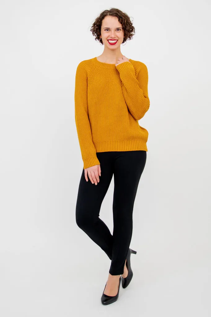 Davis Sweater, Tangerine, Cotton