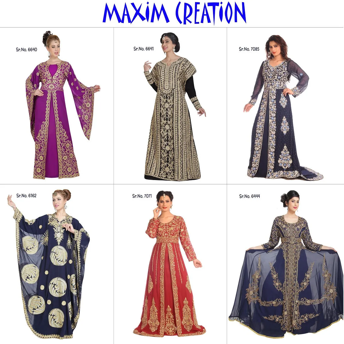 Designer Abaya With Golden Beads Maxi Gown