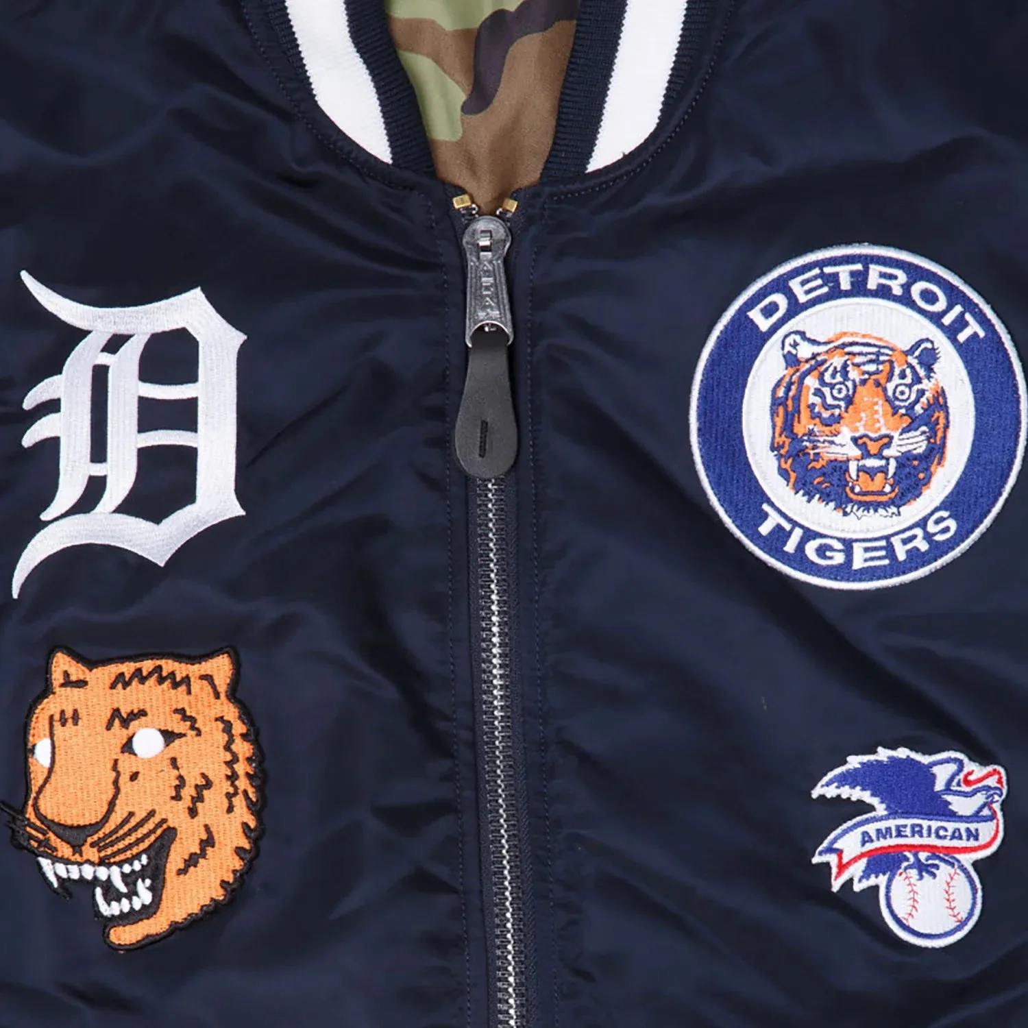 DETROIT TIGERS X ALPHA INDUSTRIES X NEW ERA MA-1 BOMBER JACKET