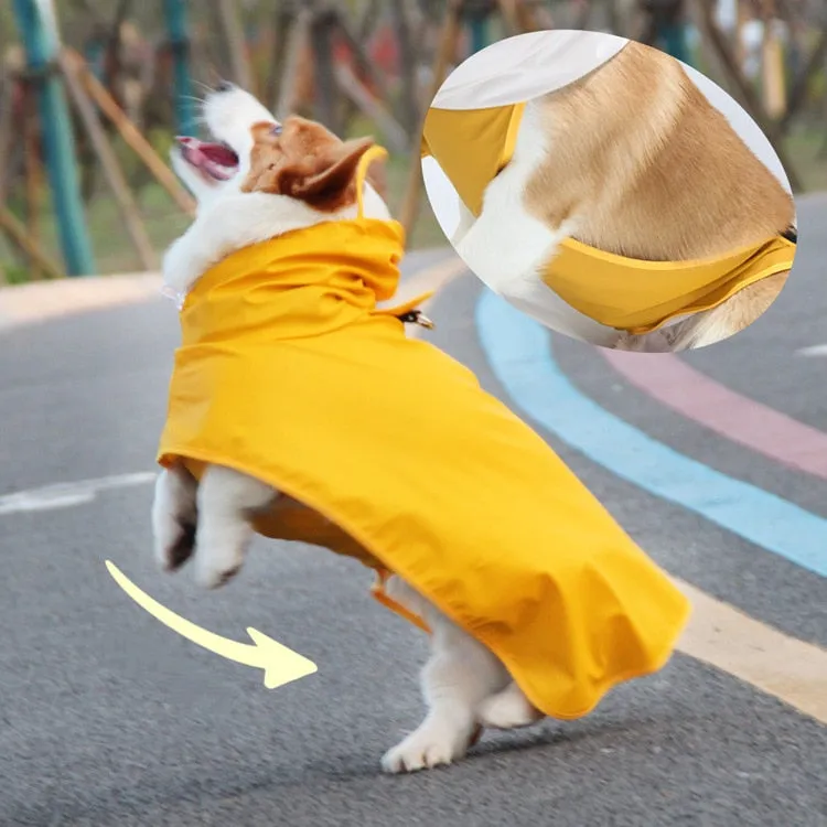 Dog waterproof Raincoat and Poncho with Belly Protection