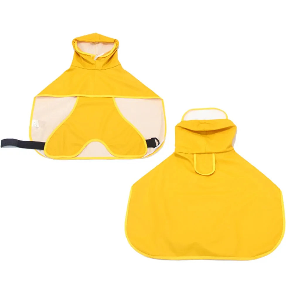 Dog waterproof Raincoat and Poncho with Belly Protection